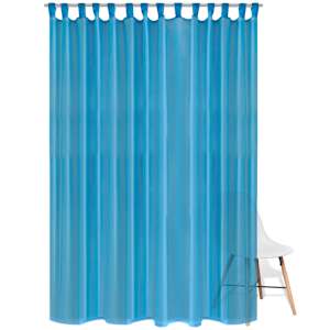 2 Dieninės Užuolaidos, Turkio Spalvos, 290 x 225 cm