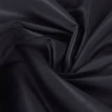 Tissu satin microfibre noir 1,45 x 20 m