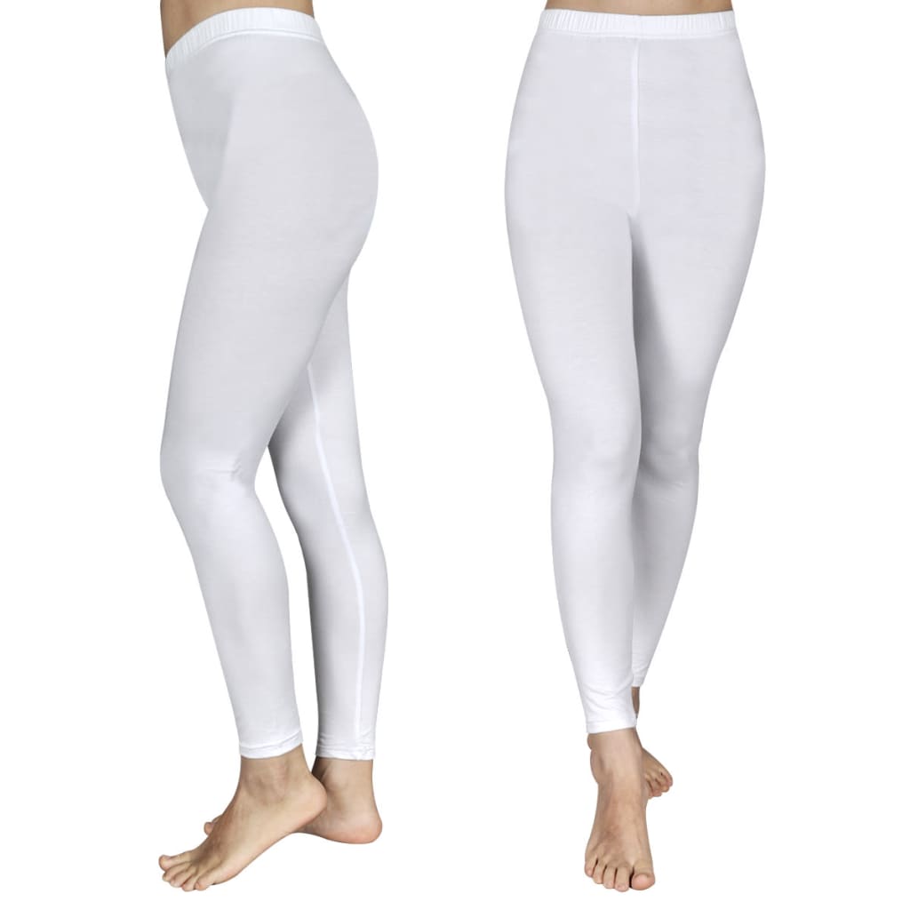 130671 2 pcs Girls’ Leggings 122/128 White