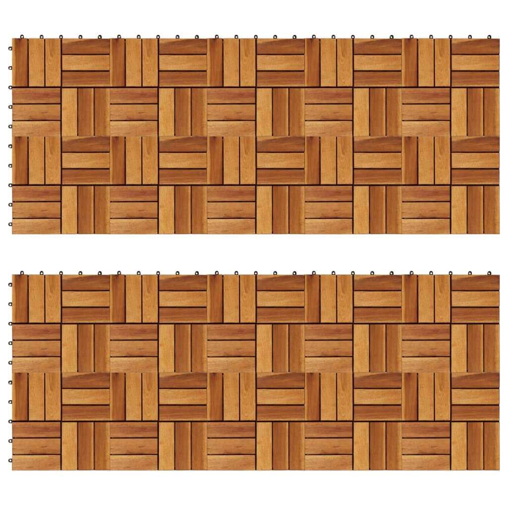 Set dale din lemn de acacia, 30 x 30 cm, 20 buc.