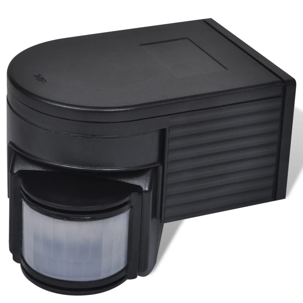 vidaXL Capteur de mouvement infrarouge 2 pcs Noir