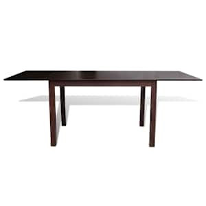 vidaXL Extending Dining Table 195 cm Solid Wood Brown