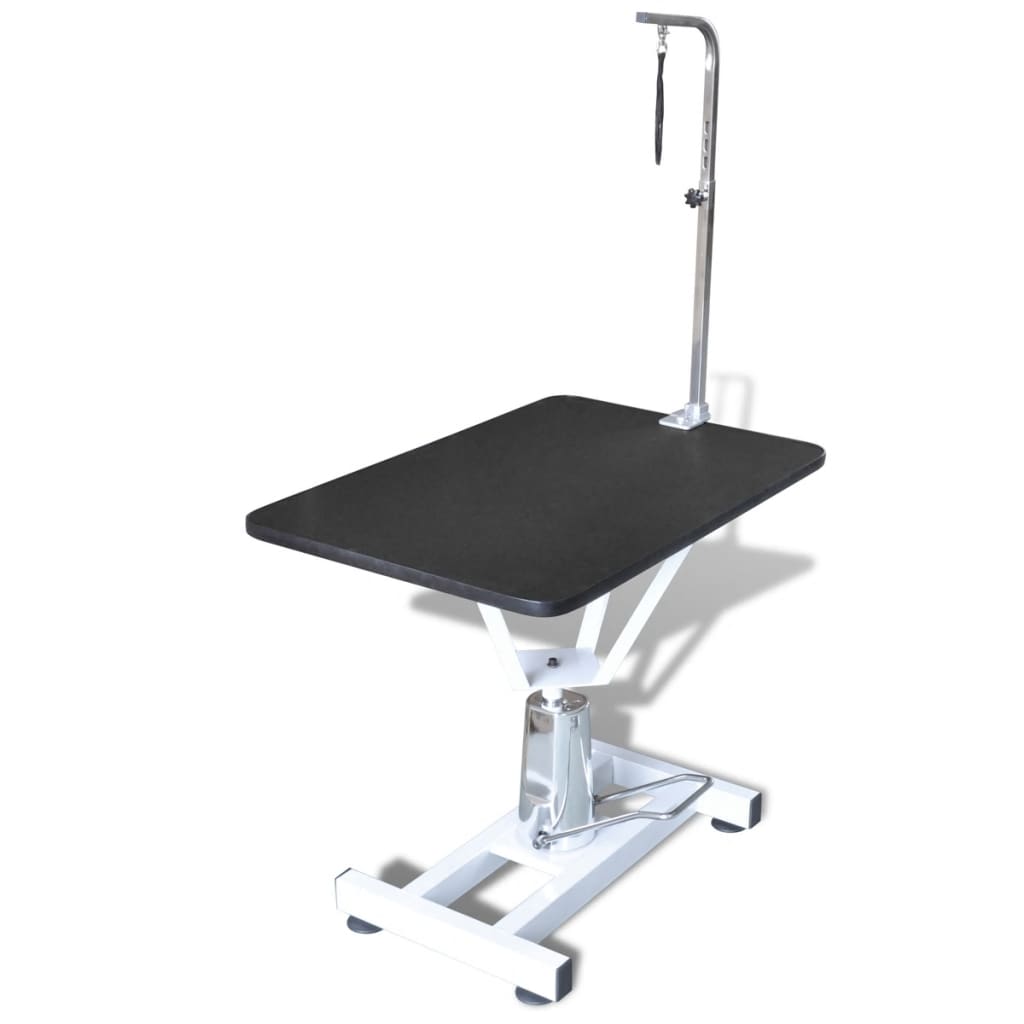

Hydraulic Adjustable Pet Dog Grooming Table with 1 Noose Swivel