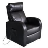 vidaXL Electric Massage Chair with Remote Control Black
