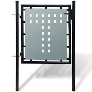 vidaXL must &uuml;he uksega aiav&auml;rav 100 x 75 cm