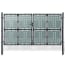 vidaXL fekete kerítés kapu 300 x 225 cm termék 2. képe