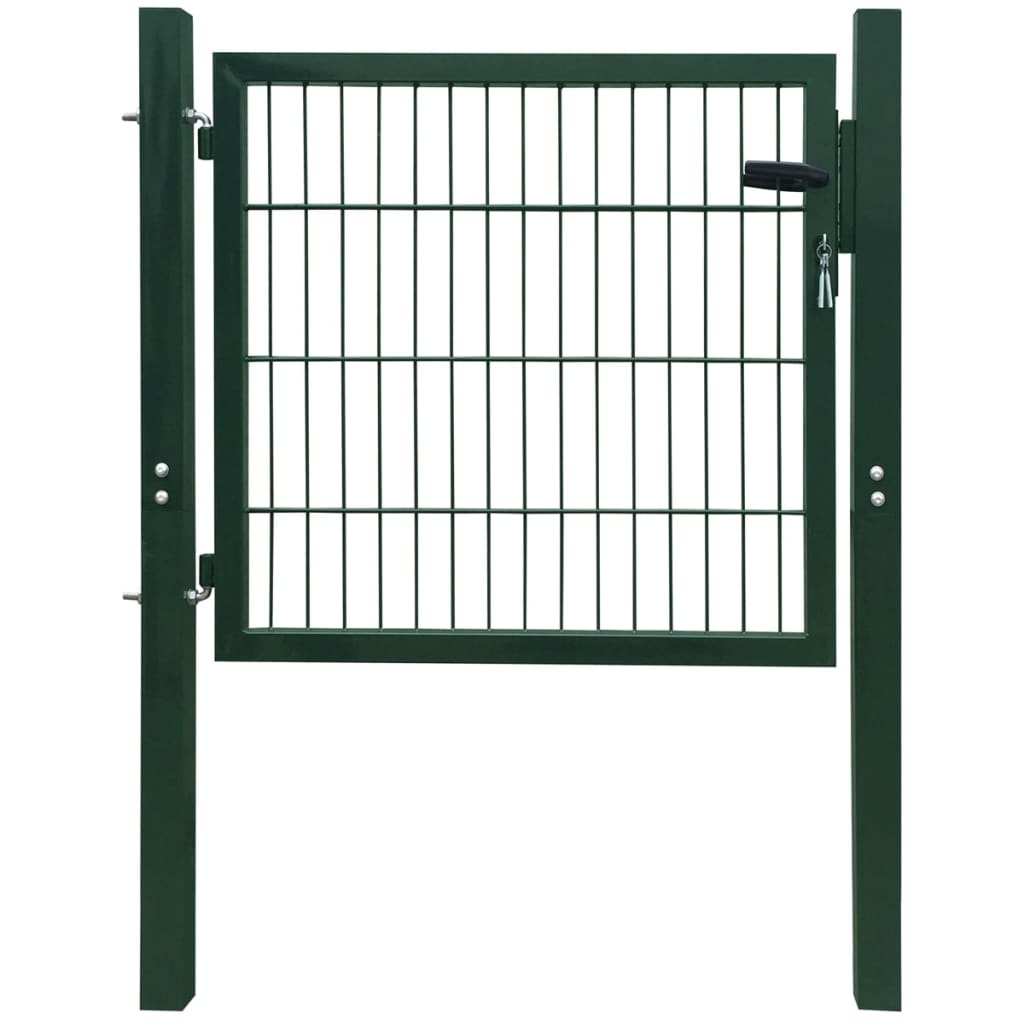 

vidaXL 2D Fence Gate (Single) Green 41.7" x 51.2"