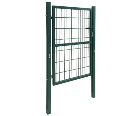 vidaXL 2D ograjna vrata (enojna) zelena 106x250 cm