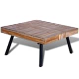 vidaXL Coffee Table Square Reclaimed Teak Wood