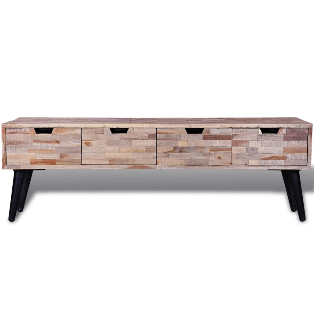 Thumbnail - vidaXL TV-Schrank mit 4 Schubladen Altholz Teak