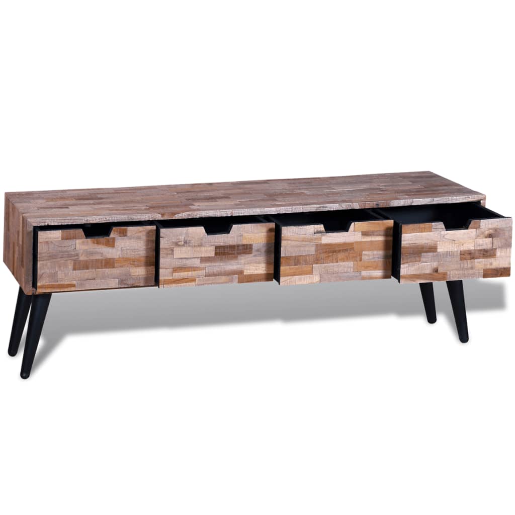 Thumbnail - vidaXL TV-Schrank mit 4 Schubladen Altholz Teak