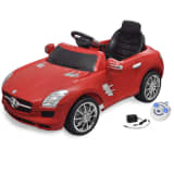 Elekriline lasteauto Mercedes Benz SLS AMG puldiga, punane