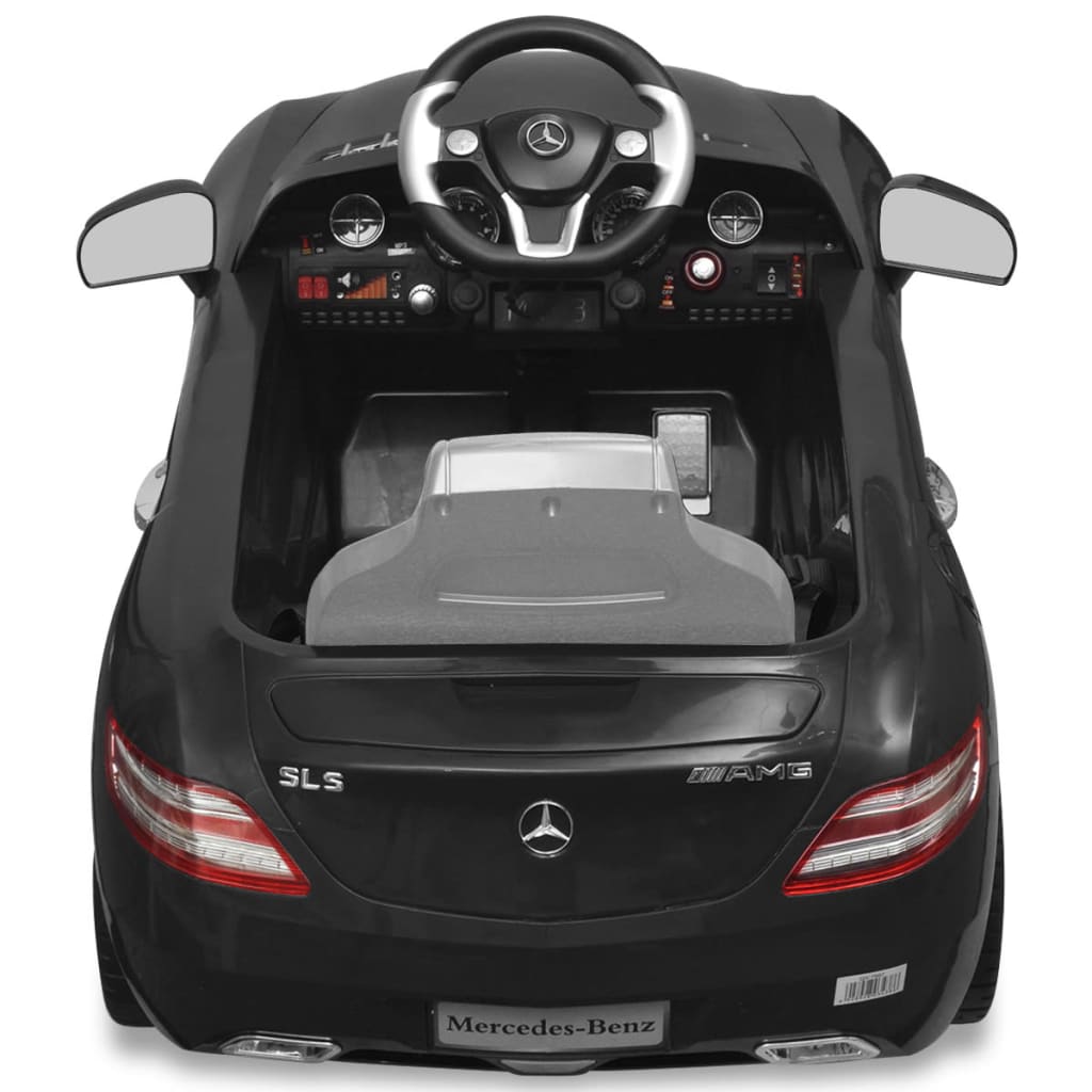 Električni Mercedes Benz SLS AMG crni, 6 V s daljinskim upravljačem