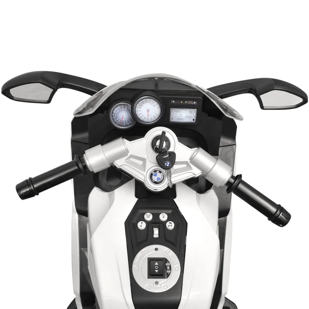 Elektrická motorka pre deti, biela BMW 283 6 V