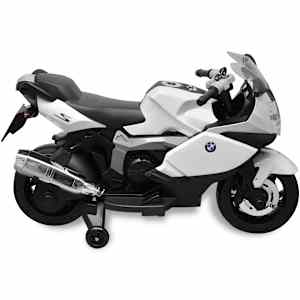 Moto el&eacute;ctrica de juguete color blanca, modelo BMW 283 6 V
