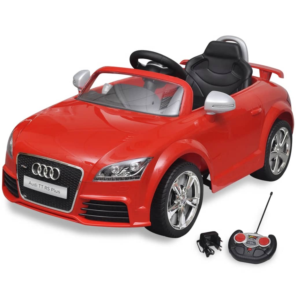 Mașină Audi TT RS pentru copii cu telecomandă, roșu imagine vidaxl.ro