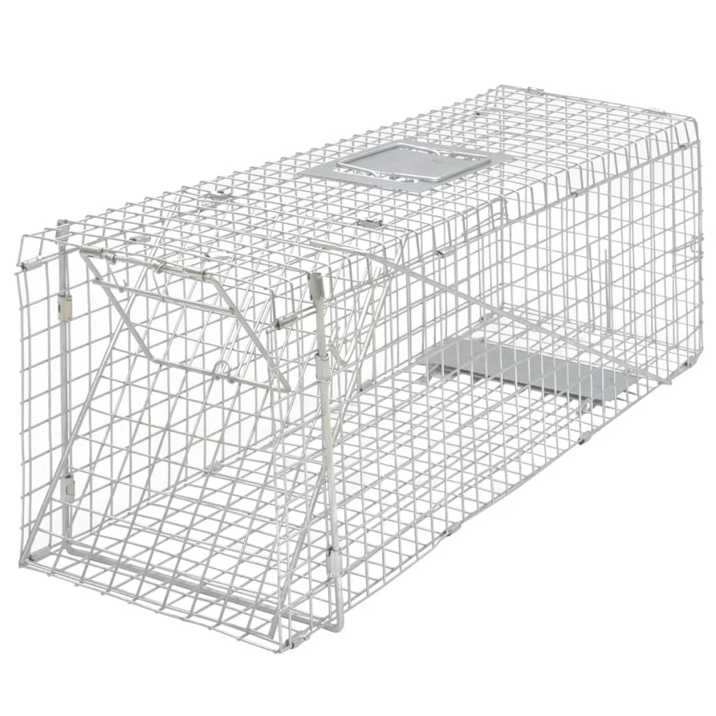 

vidaXL Diervriendelijke val gegalvaniseerd 80 cm