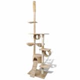 Cat Tree Scratching Post 87" - 94" 1 Condo Beige