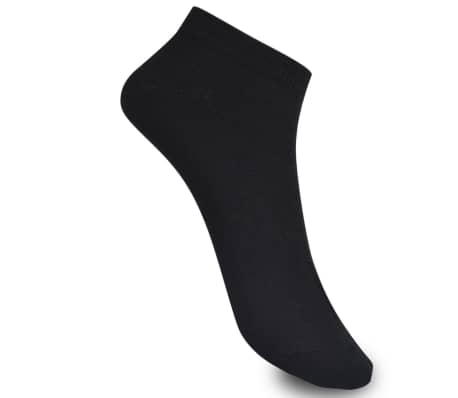 Sneaker-Socken 39-42 Schwarz 24 Paare