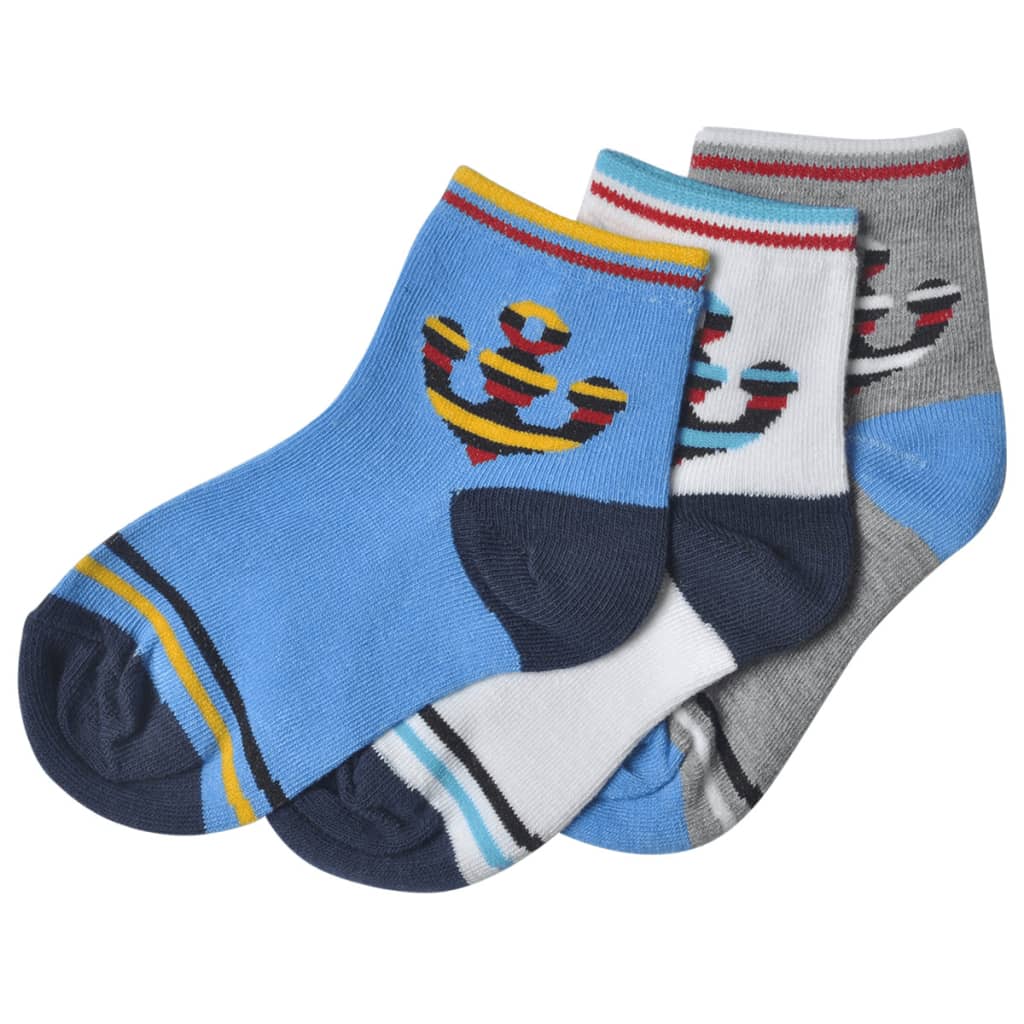 24 paires de chaussettes multicolores pour garçon taille 23-26