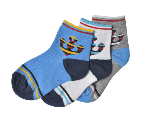 24 paires de chaussettes multicolores pour garçon taille 23-26