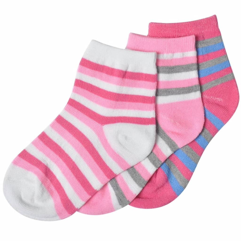 

vidaXL Kindersokken meisje 31-34 veelkleurig 24 paar