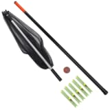 8 pièces Set de pêche avec canne télescopique et épuisette