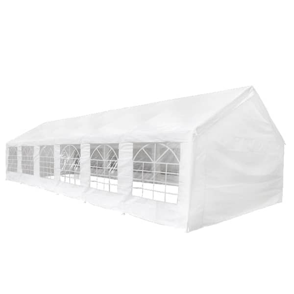 vidaXL valge peotelk 12 x 6 m