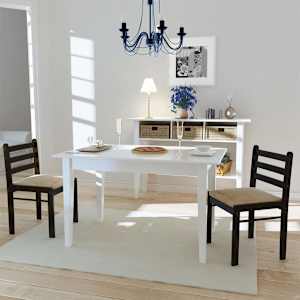 Jedilni stoli 2 kosa rjavi iz trdnega kavčukovca in žameta