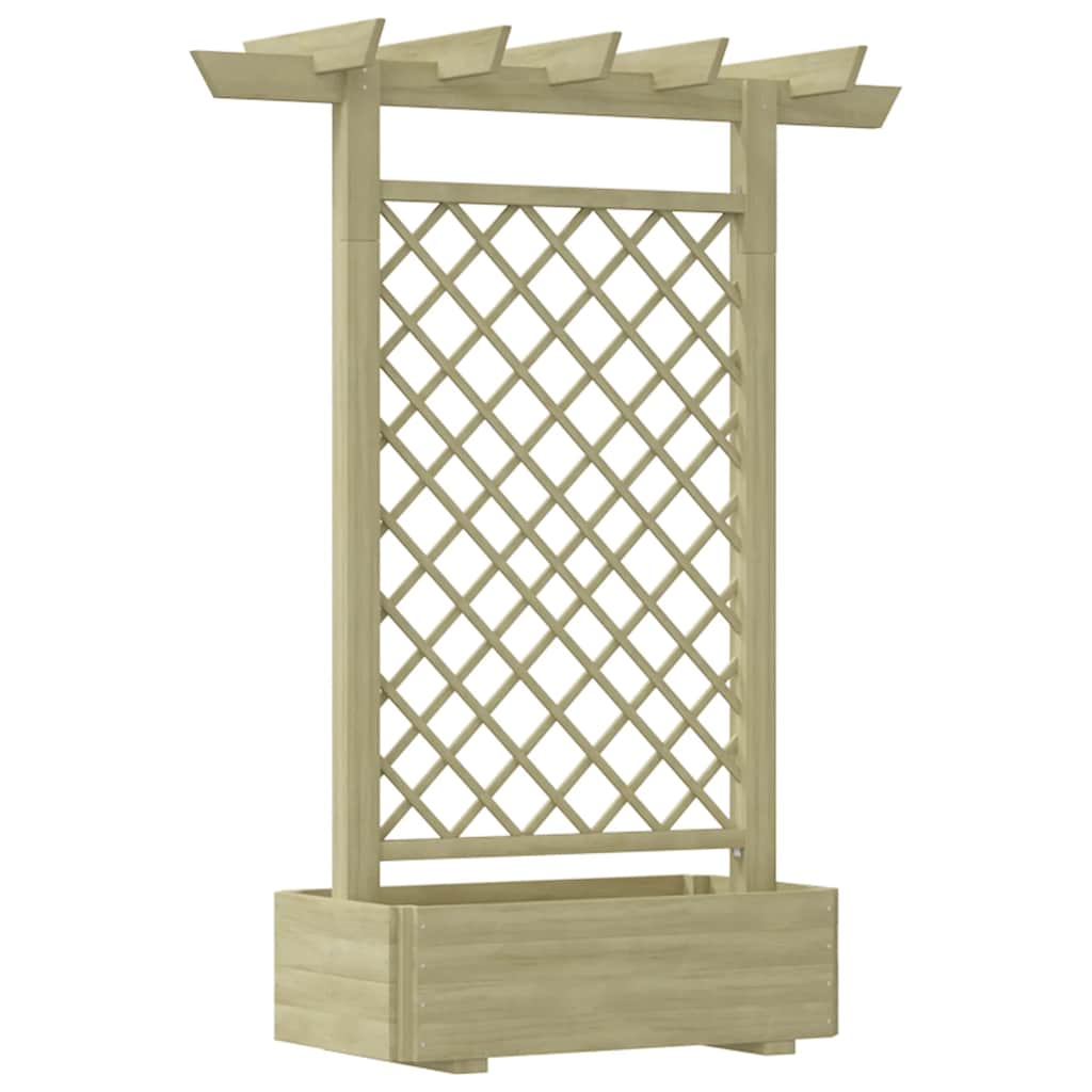 vidaXL Zahradní pergola s truhlíkem 162 x 56 x 204 cm dřevo