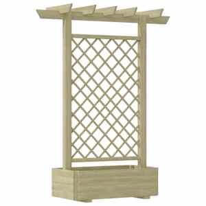 Zahradní pergola s truhlíkem 162 x 56 x 204 cm dřevo - obrázek 1
