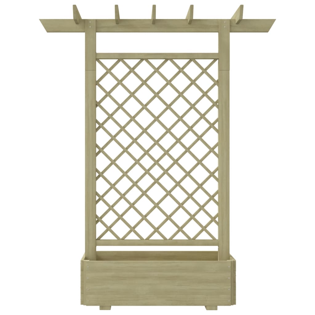 LEX Jardinière pergola 162 x 56 x 204 cm Bois - Qqmora - OVN42895