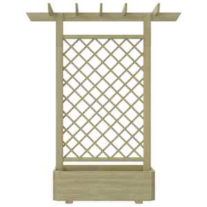 Zahradní pergola s truhlíkem 162 x 56 x 204 cm dřevo - obrázek 2