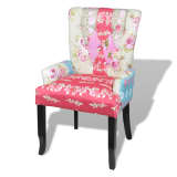 Patchwork Armchair Fabric Upholstery