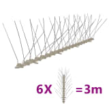 4-realine plastist linnupiikide komplekt, 6 tk