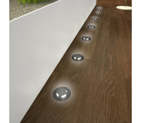 3 LED-Bodenspots Schwarz