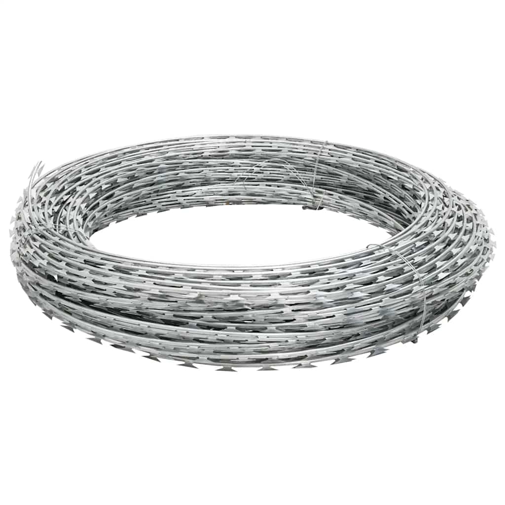 vidaXL BTO-22 horganyzott acél szögesdrót 150 m