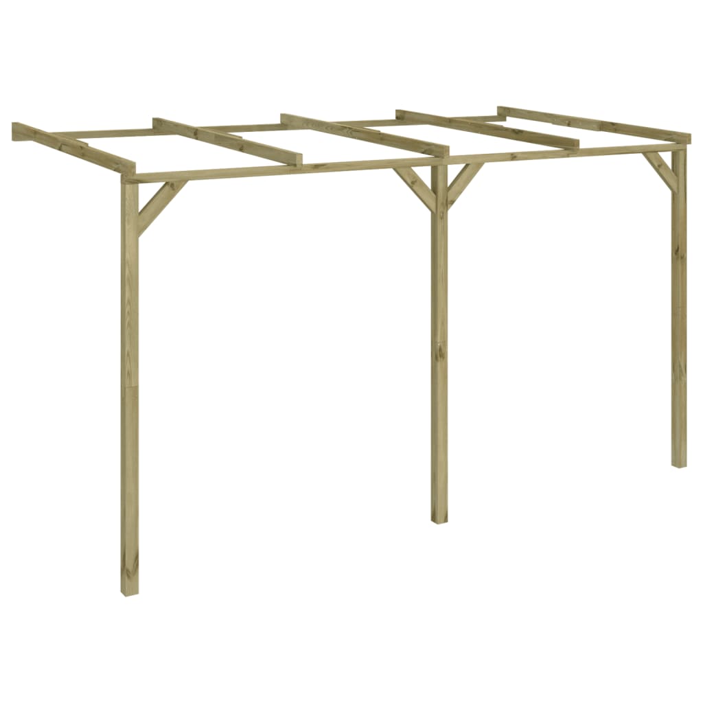 Zahradní pergola ke zdi 2 x 4 x 2,2 cm dřevo