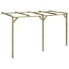 vidaXL lehtla-varikatus 2 x 4 x 2,2 m, puit
