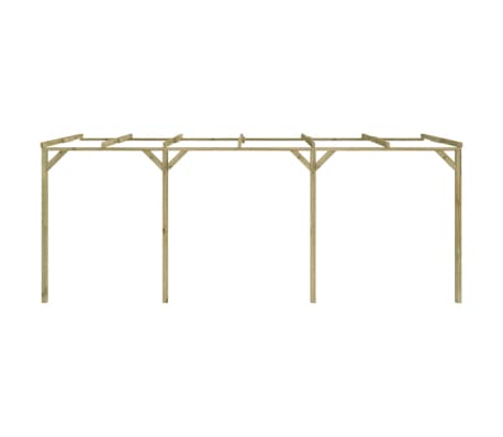 vidaXL Pergola à appentis 2 x 6 x 2,2 m Bois