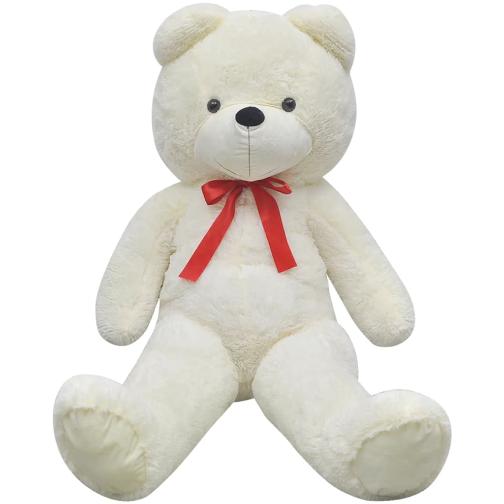 vidaXL XXL Soft Plush Teddy Bear Toy White 85 cm