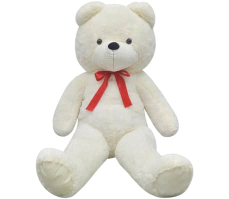 vidaXL XXL Soft Plush Teddy Bear Toy White 85 cm