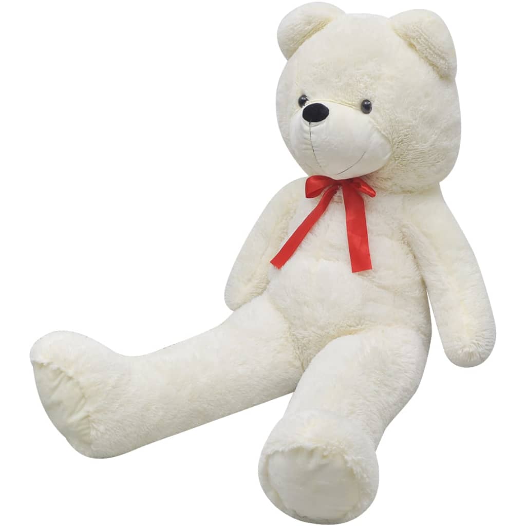 vidaXL XXL Soft Plush Teddy Bear Toy White 150 cm