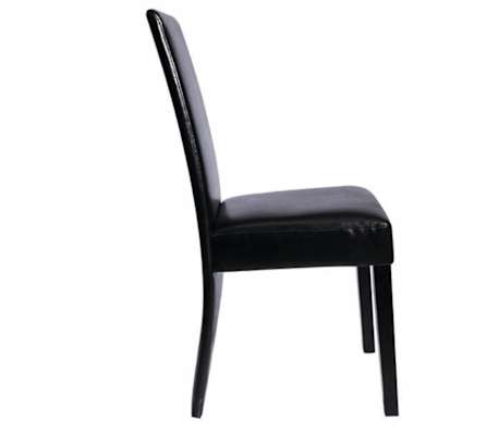 vidaXL Dining Chairs 4 pcs Black Faux Leather