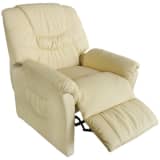 vidaXL Electric Massage Chair Cream Artificial Leather