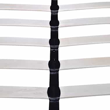 vidaXL Cama com colchão 180 x 200 cm couro artificial branco[6/12]