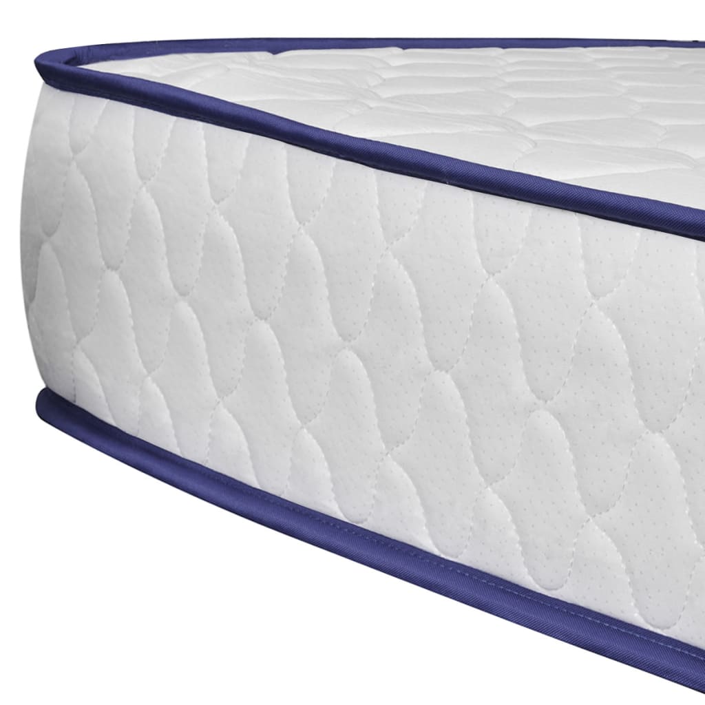 

vidaXL Bed met traagschuim matras kunstleer zwart 140x200 cm