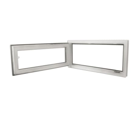 Fenêtre PVC triple vitrage oscillo-battante poignée à droite 900x400mm