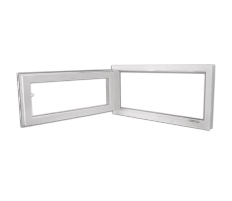 Triple Glazing Tilt Turn PVC Window Handle on the Right 1000x500 mm