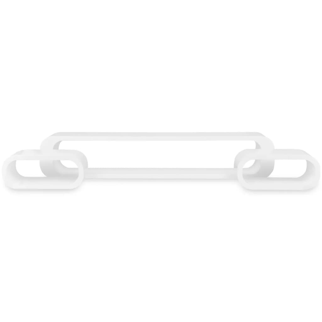 3 White MDF Floating Wall Display Shelf Cubes Book/DVD Storage VidaXL 16 width=274